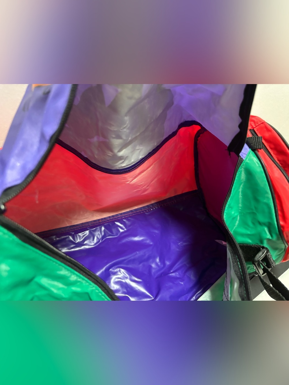 Vintage 1993 Looney Tunes All Stars Basketball Duffle Bag 90s - Picture 14 of 16